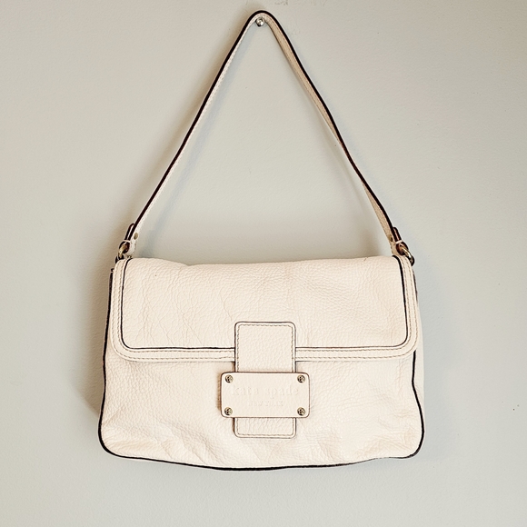 kate spade Handbags - Kate Spade Cream Leather Shoulder Bag